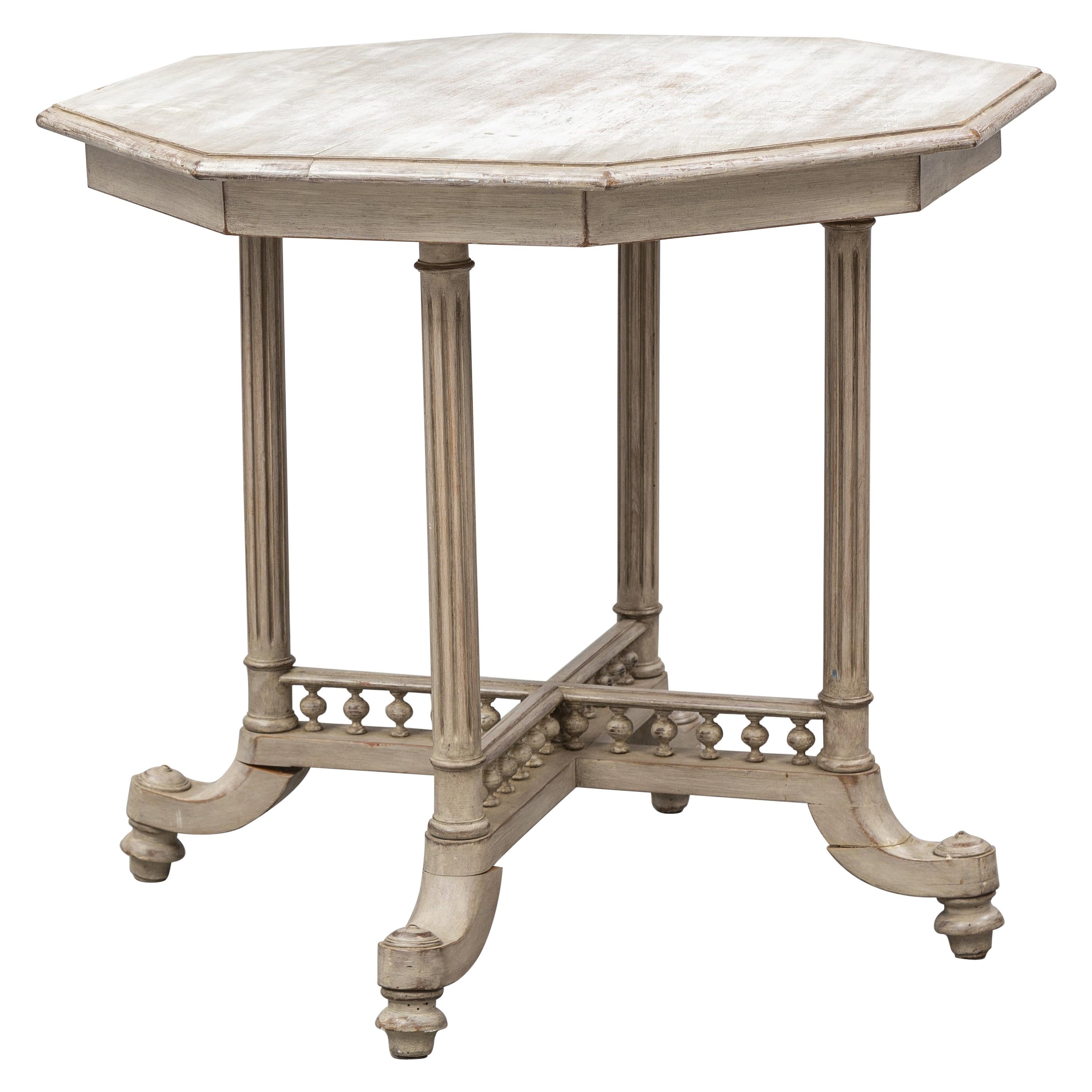 Painted Gustavian Table, Mid-19th Century