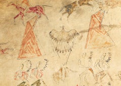 Painted Hide Robe Cotsiogo 'Cadzi Cody', Shoshone, circa 1890, Native American