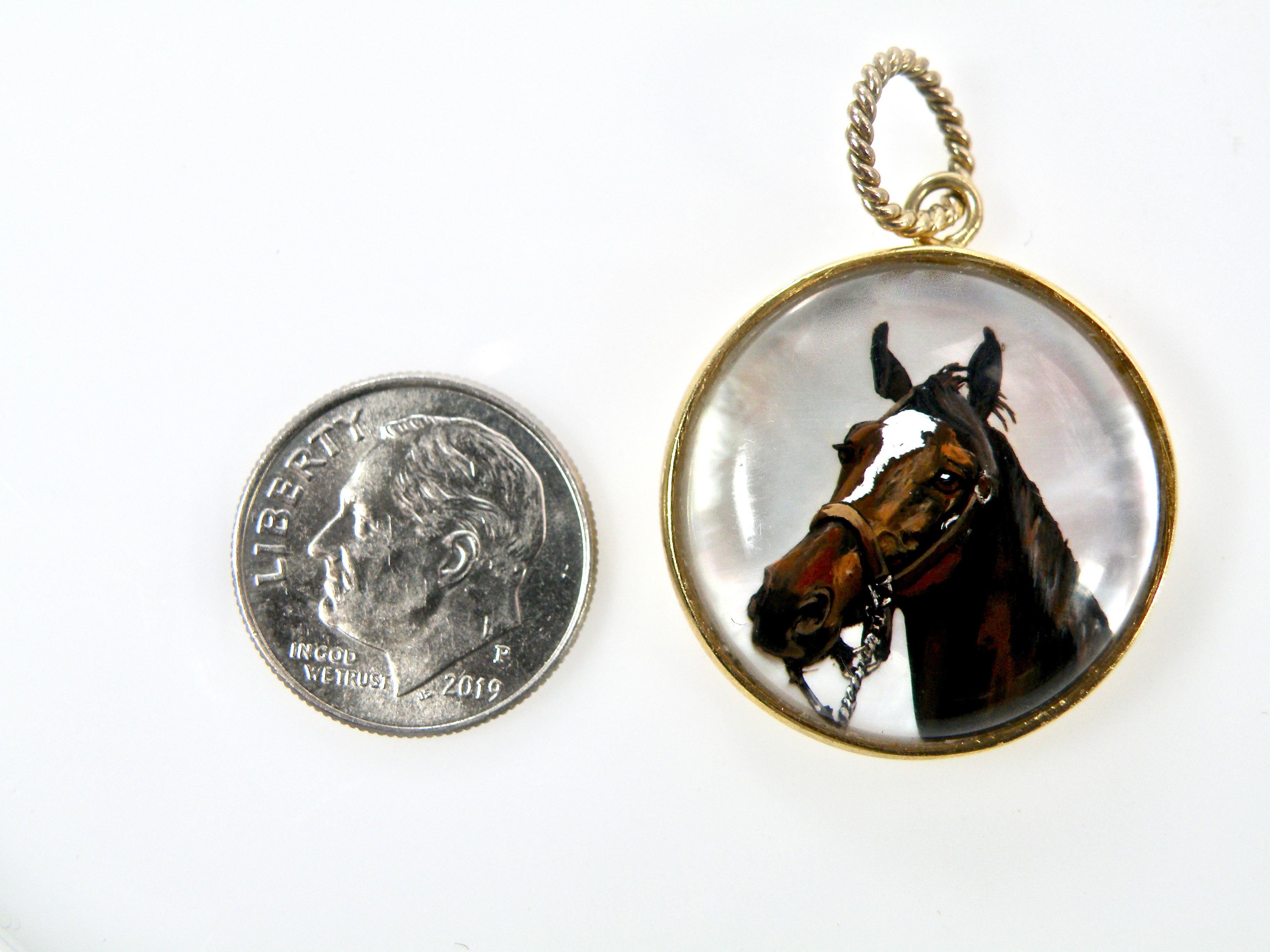 horse face necklace