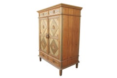 Painted Indonesian Teak Armoire