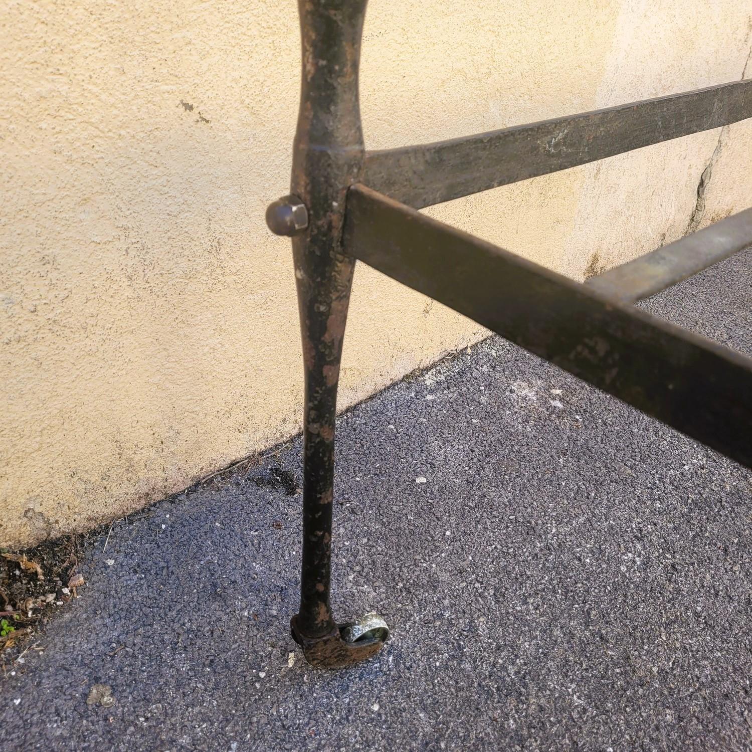 Painted Iron Bed, Genoa, Early 19th Century For Sale 4