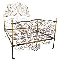 Painted Iron Bed, Genoa, Early 19th Century