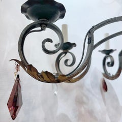 Painted Iron Chandelier
