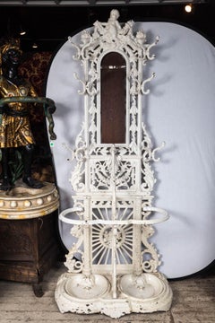 Painted Iron Hall Rack