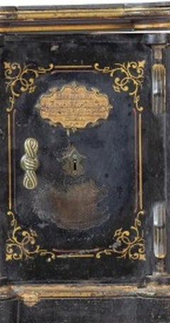 Painted iron safe - 19th century