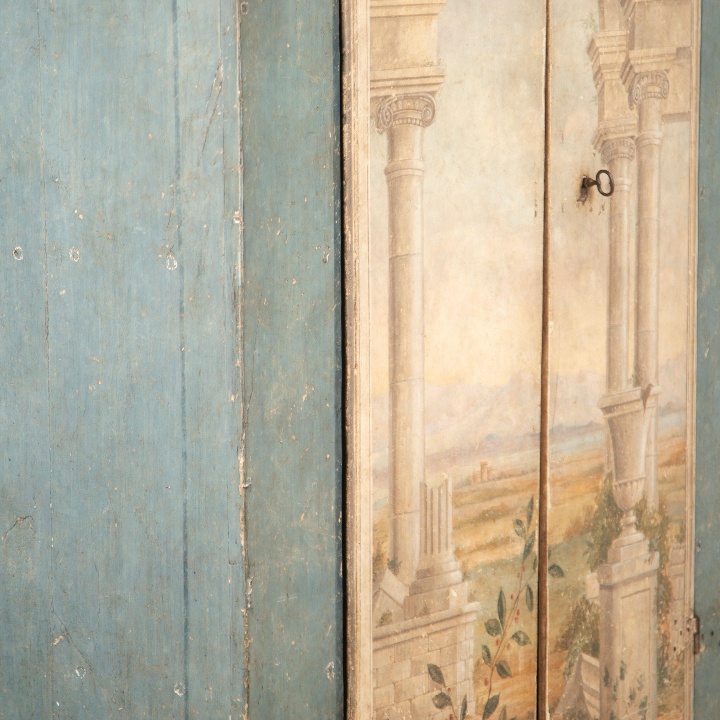 Louis XVI Painted Italian 18th Century Cupboard