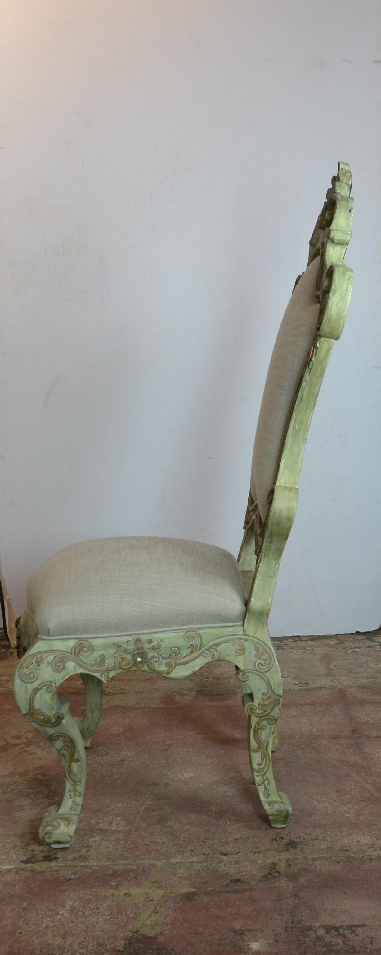 Painted Italian Chairs Set of 2 2