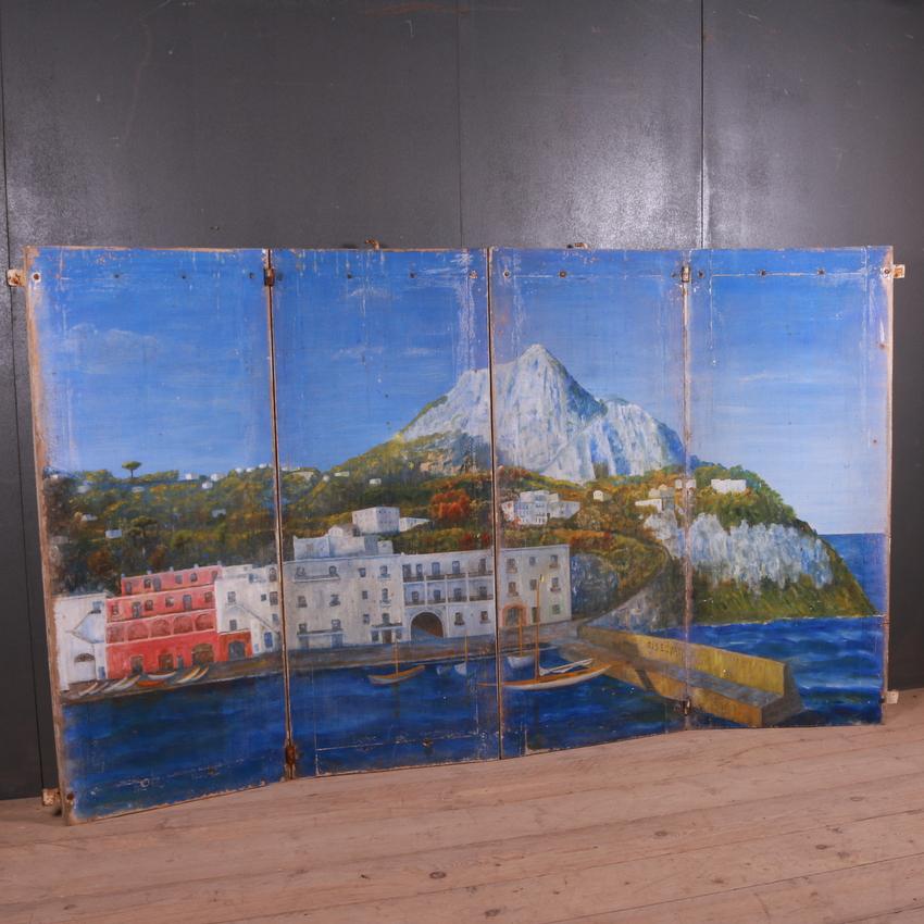 Painted Italian Coastal Scene 5