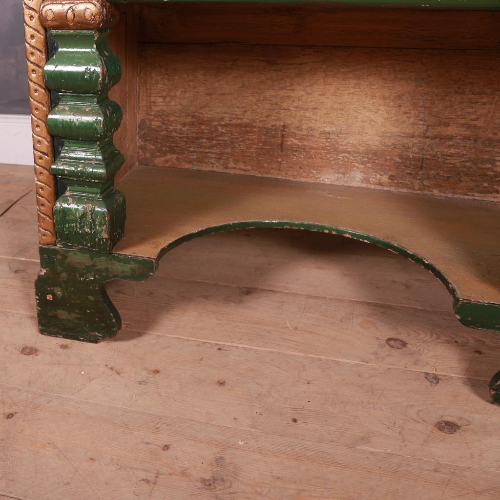 19th Century Painted Italian Console Table