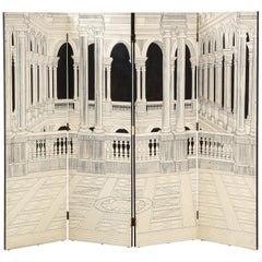 Painted Italian Interior Wood Screen