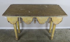 Painted Italian Midcentury Table with Tassels