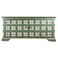 Painted Italian Sideboard with Clover Design