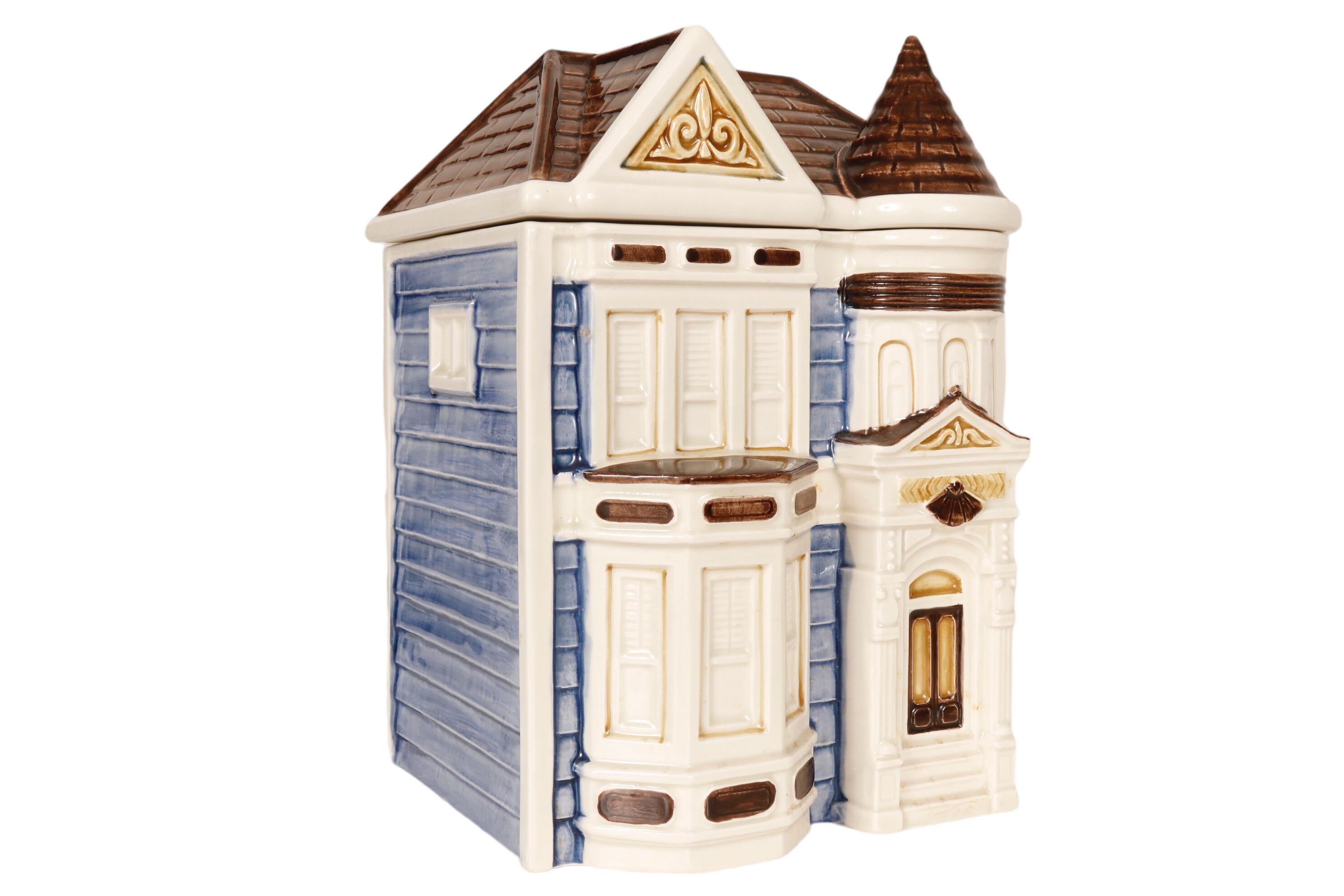 ceramic house canister