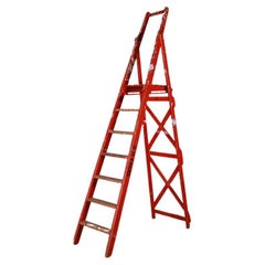 Painted Library Ladder
