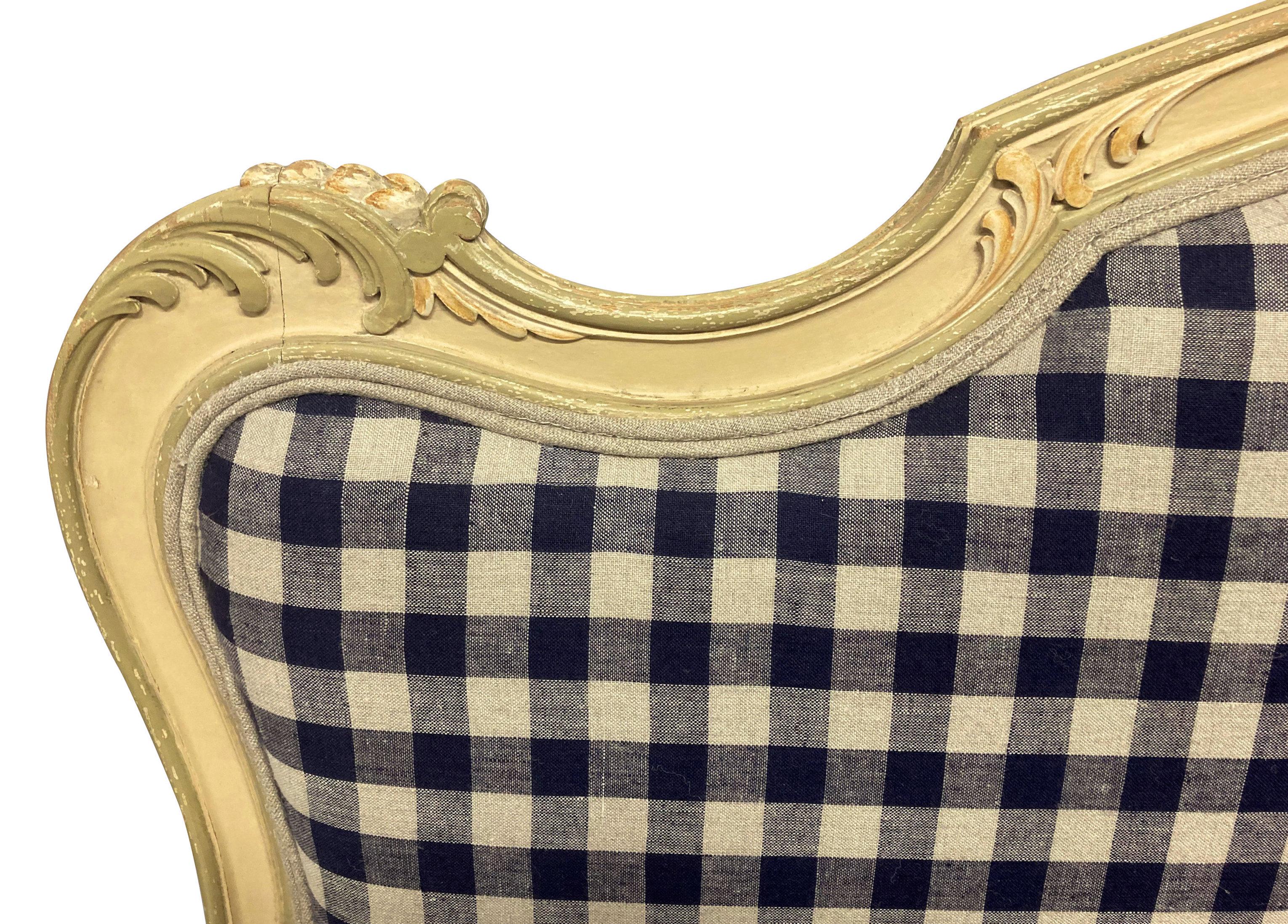 Hêtre Canapé peint de style Louis XV en vente