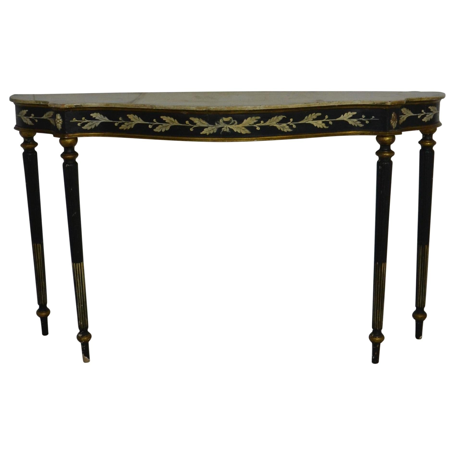 Painted Louis XVI Style Console Table