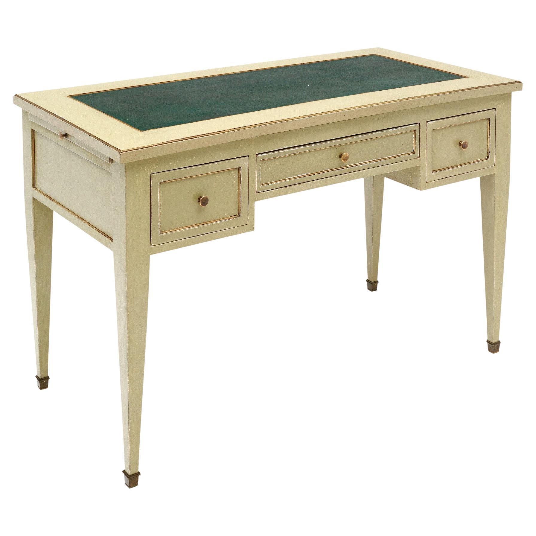 Bemalter Schreibtisch im Louis-XVI-Stil im Angebot