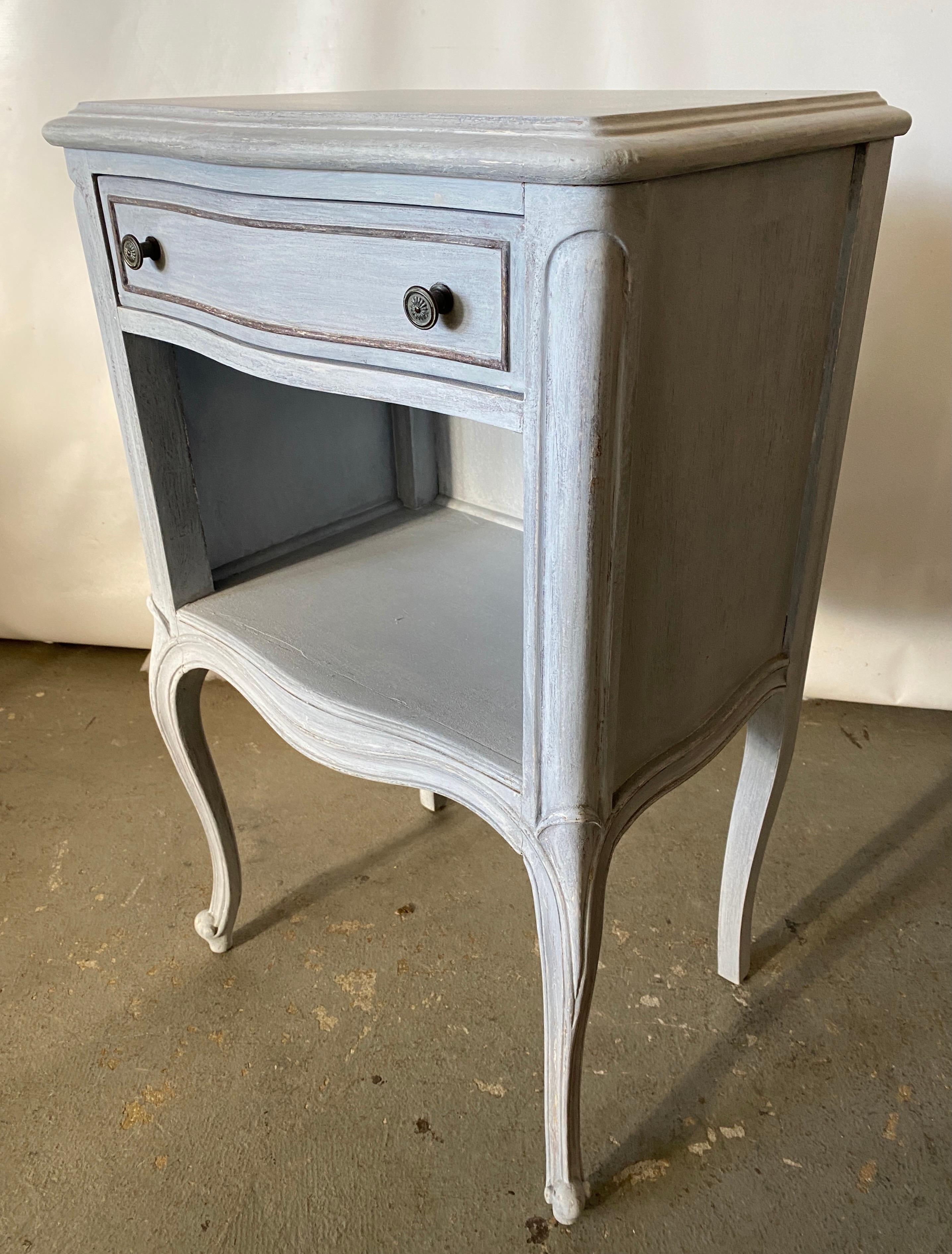 Wood Painted Louis XV Style Nightstand