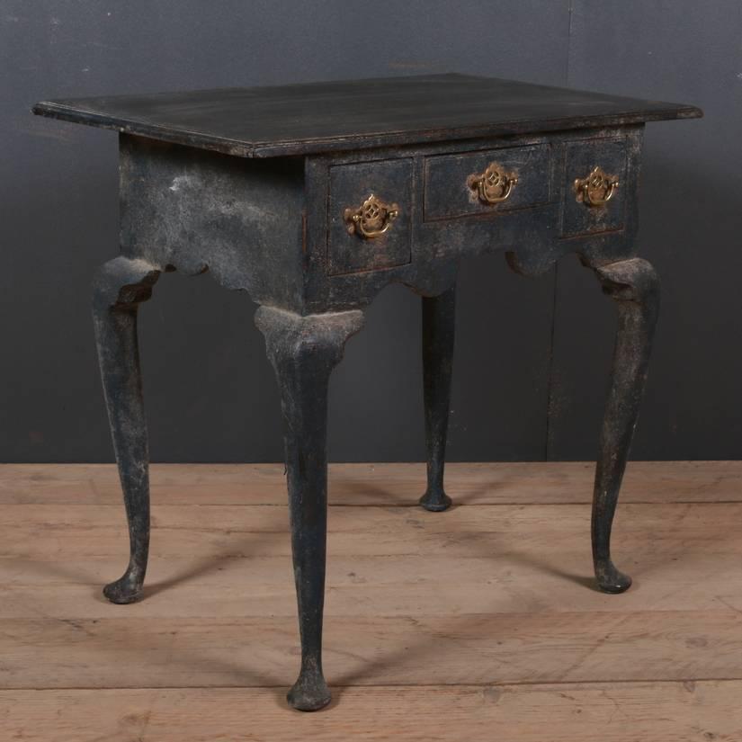 English Painted Lowboy or Lamp Table