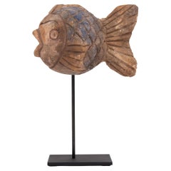Painted Lucky Fish Sculpture