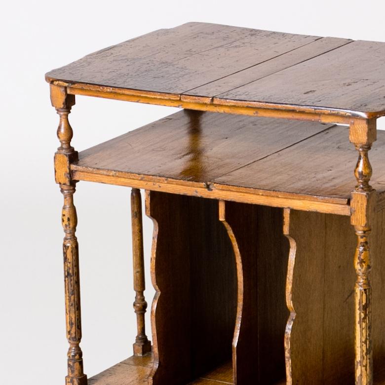 English Painted Magazine Table from Late 19th Century England 