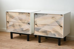 Painted Maple bedside tables by Jeff Martin Joinery