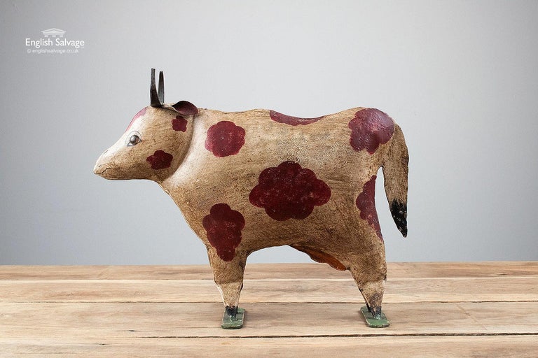 Painted Metal Farm Animal Figures, 20th Century For Sale at 1stDibs