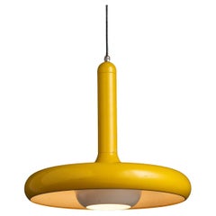 Painted Metal Pendants, France 1970