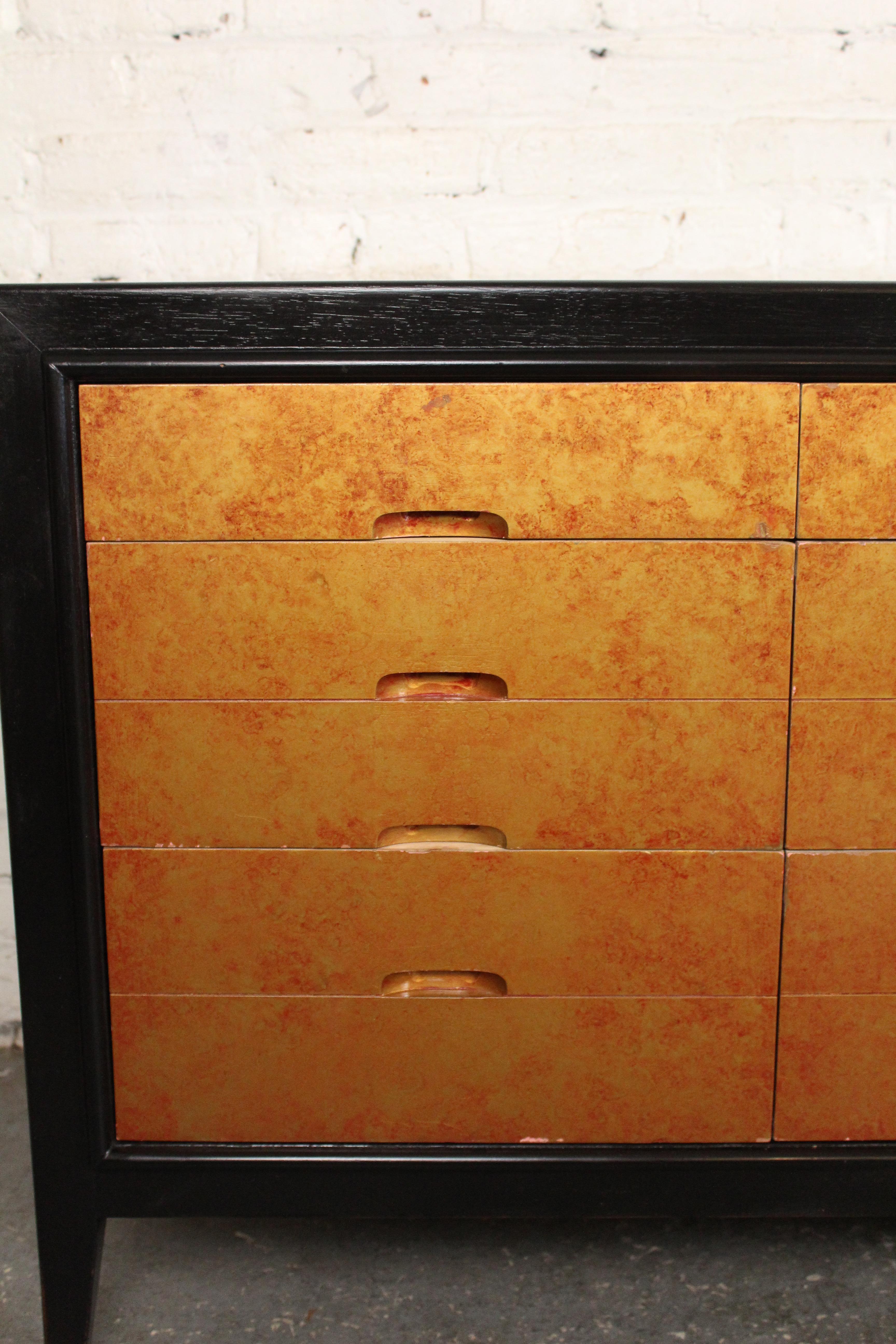 Painted Mid-Century Dresser In Fair Condition For Sale In Brooklyn, NY
