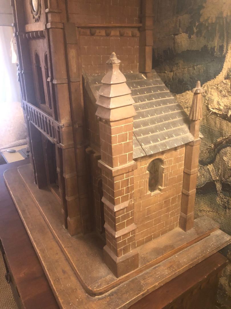 Painted Miniature Normandy Church For Sale 3