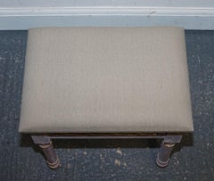 PAINTED MIRRORED PINK VANITY STOOL WiTH CREAM FABRIC DRESSING TABLE AVAILABLE