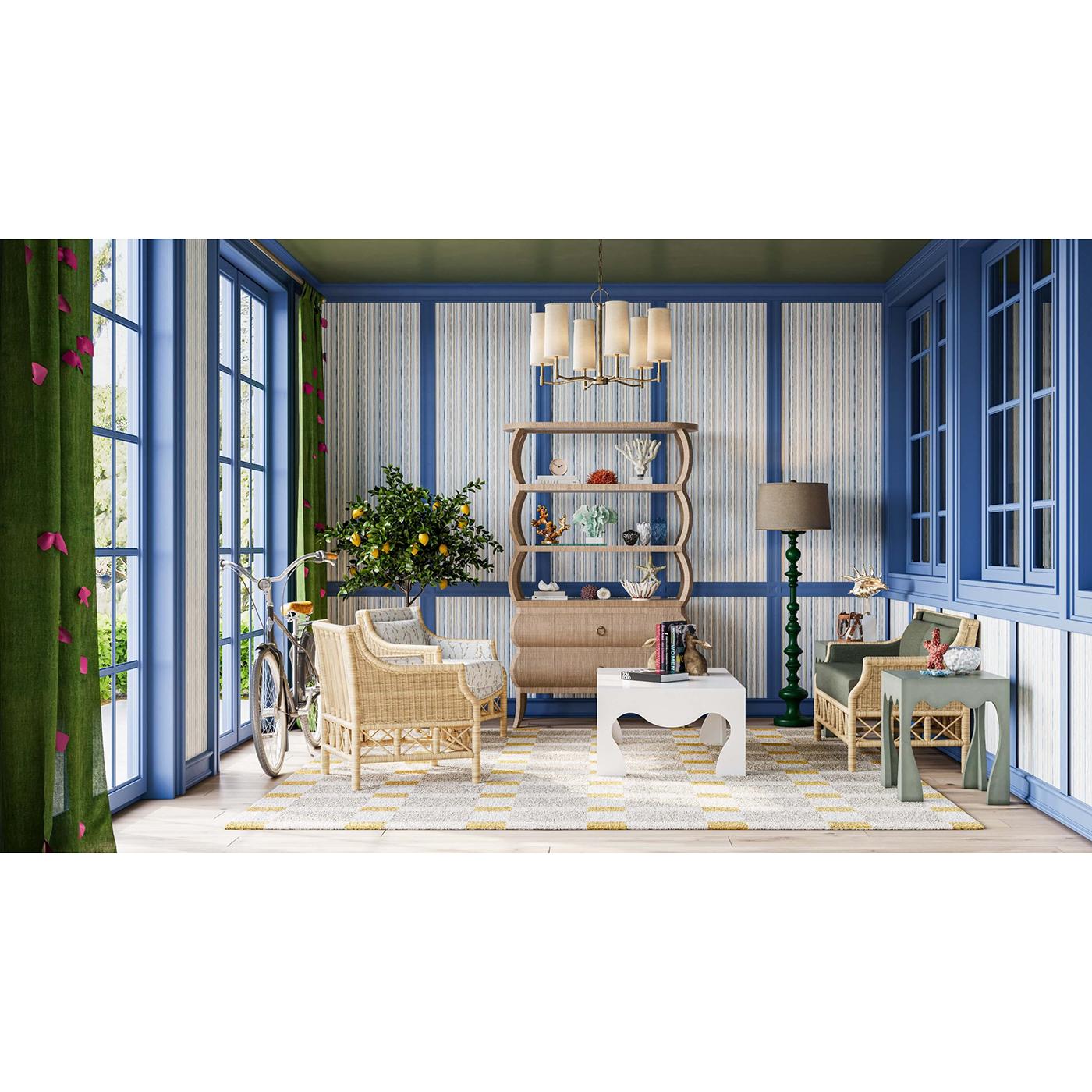Bois Table basse moderne peinte en vente