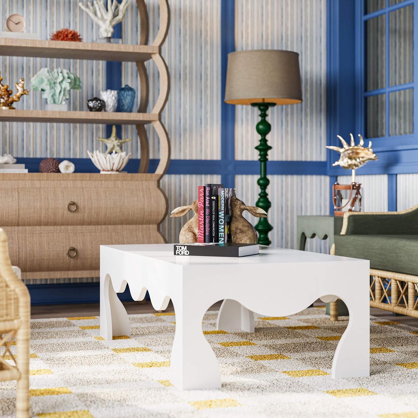 Table basse moderne peinte en vente 1