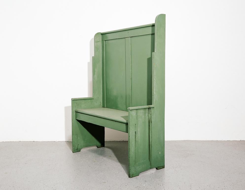 Early modernist painted booth, circa 1930s. Smaller of 2 available.

Measure: 17