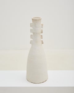 Painted Modernist Terracotta Sculpture, France, 1970s, Large Design