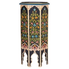 Painted Moroccan Stand or Pedestal