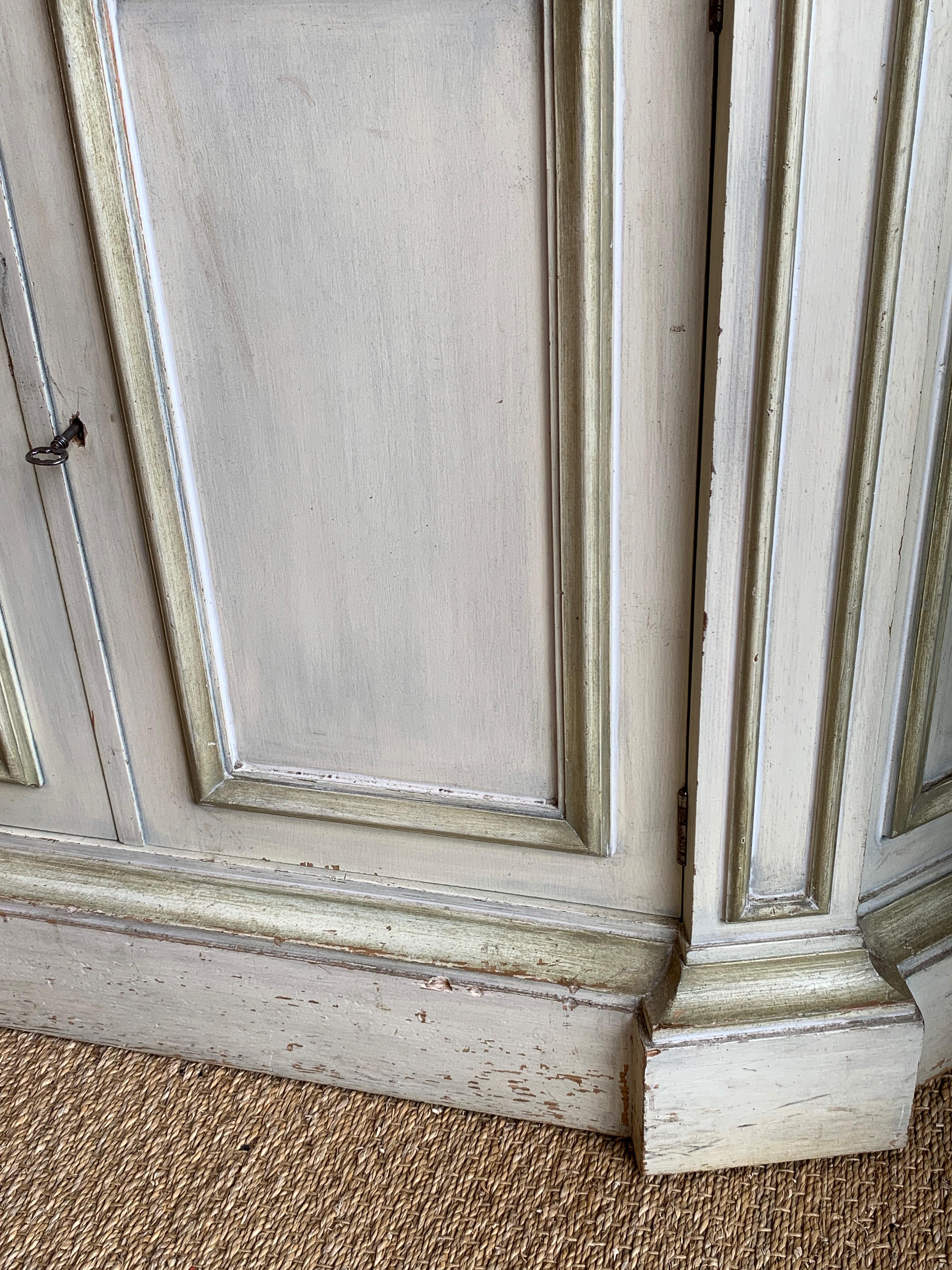 Painted Neoclassical Display Cabinet 1