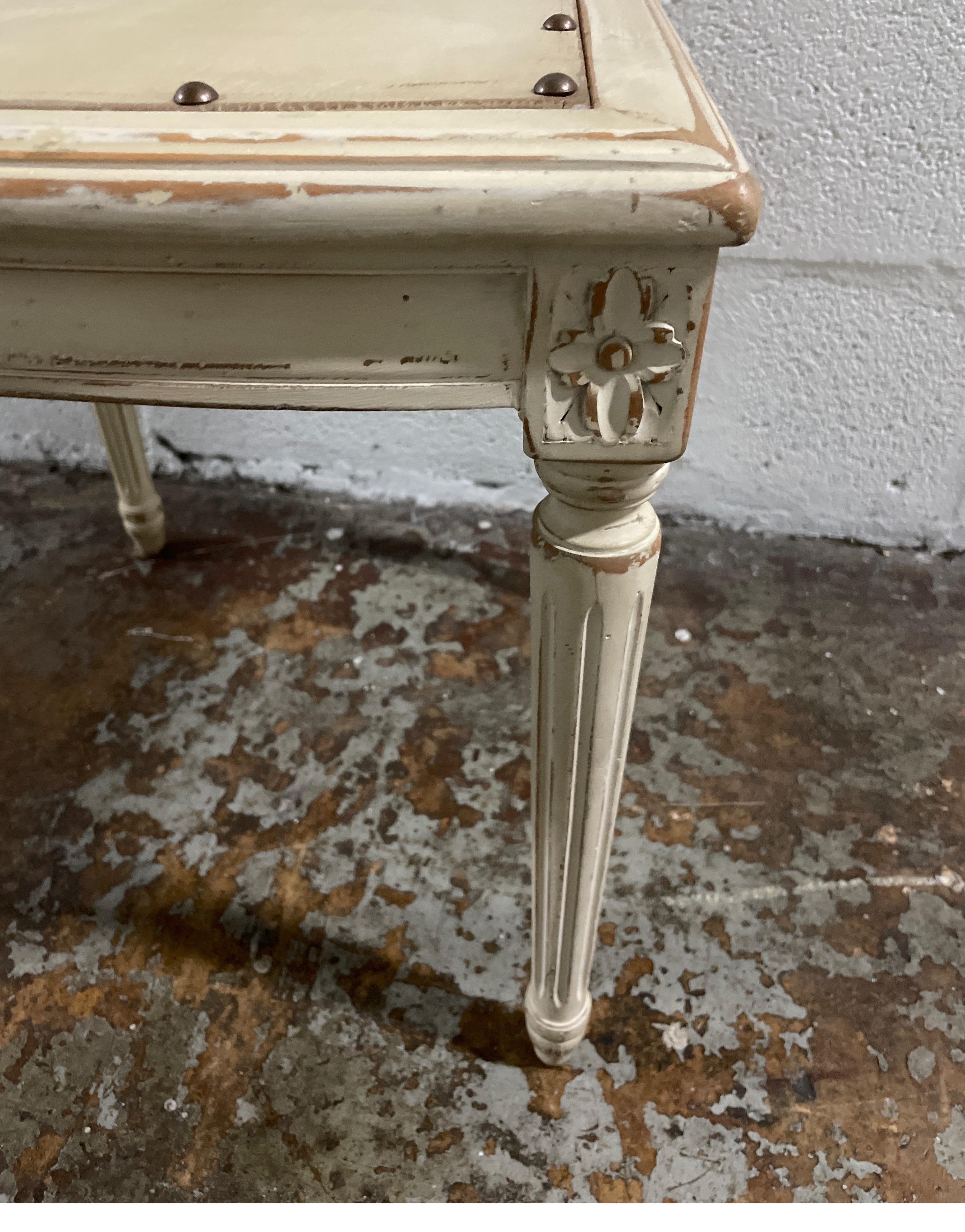 Painted Neoclassical Side or Desk Chair For Sale 1