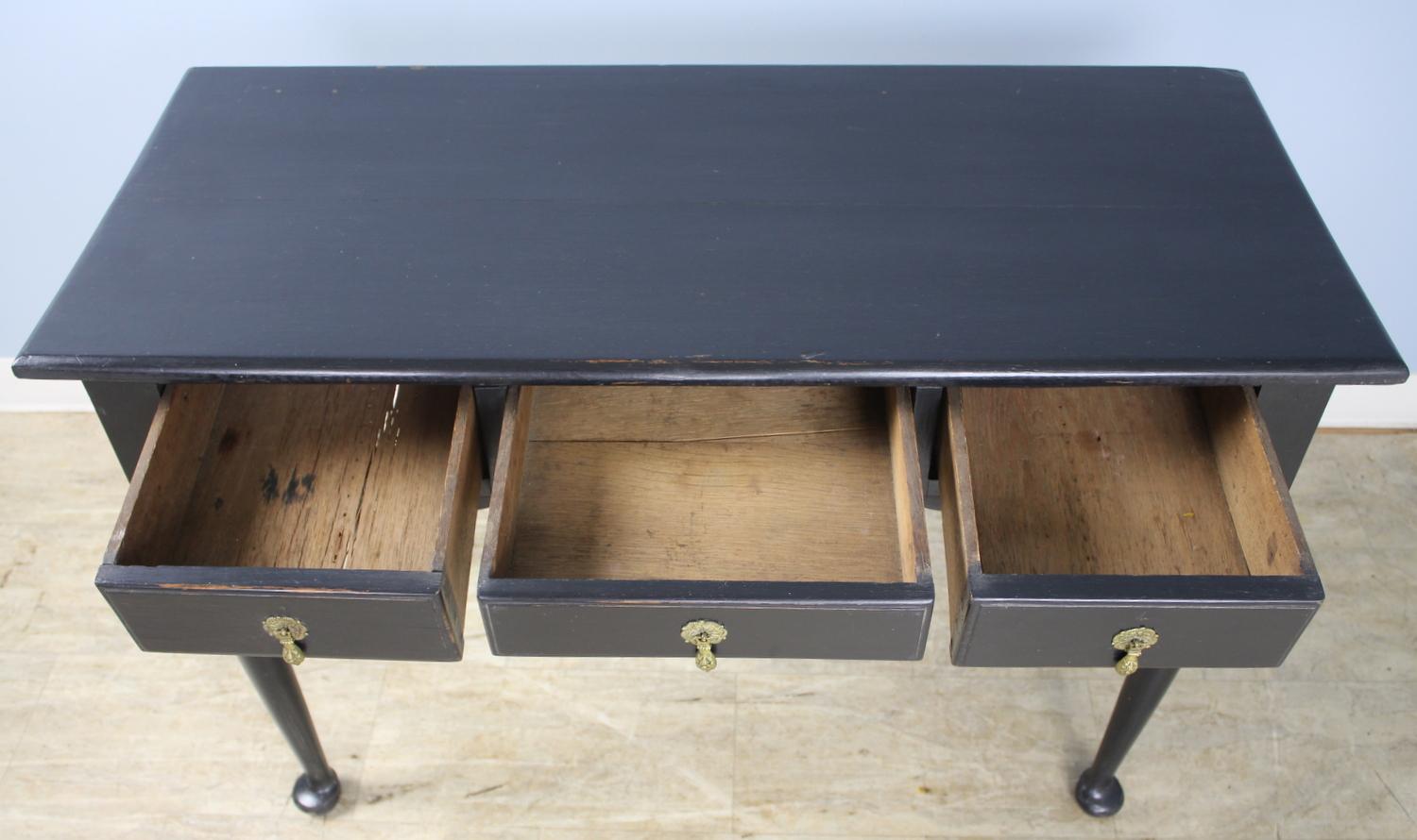 Painted Oak Pad Foot Server or Console, in the Style of George I 3