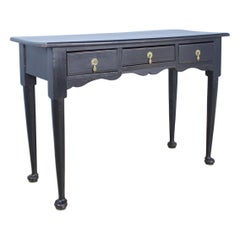 Painted Oak Pad Foot Server or Console, in the Style of George I