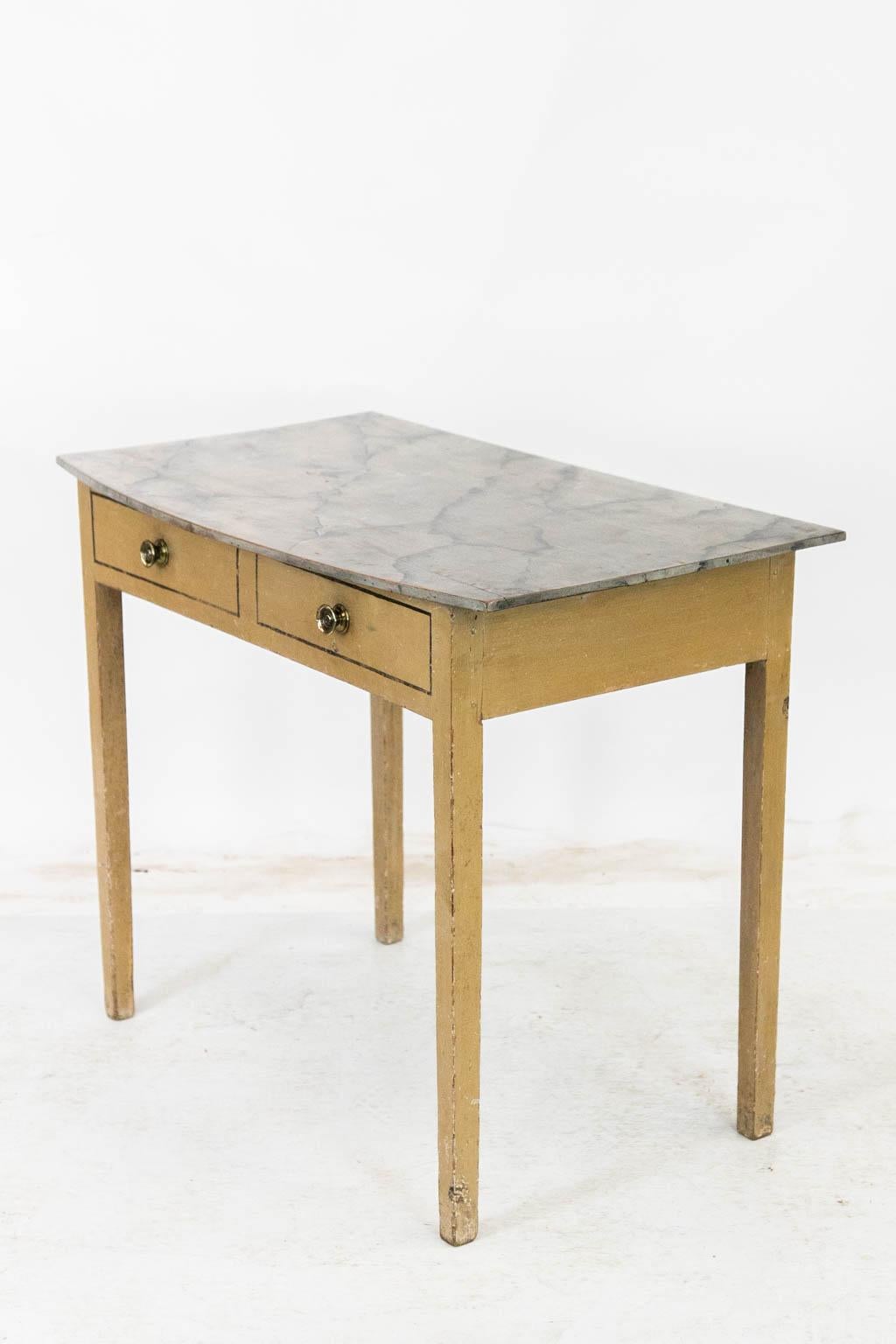 Mid-19th Century Painted One Drawer Side Table For Sale