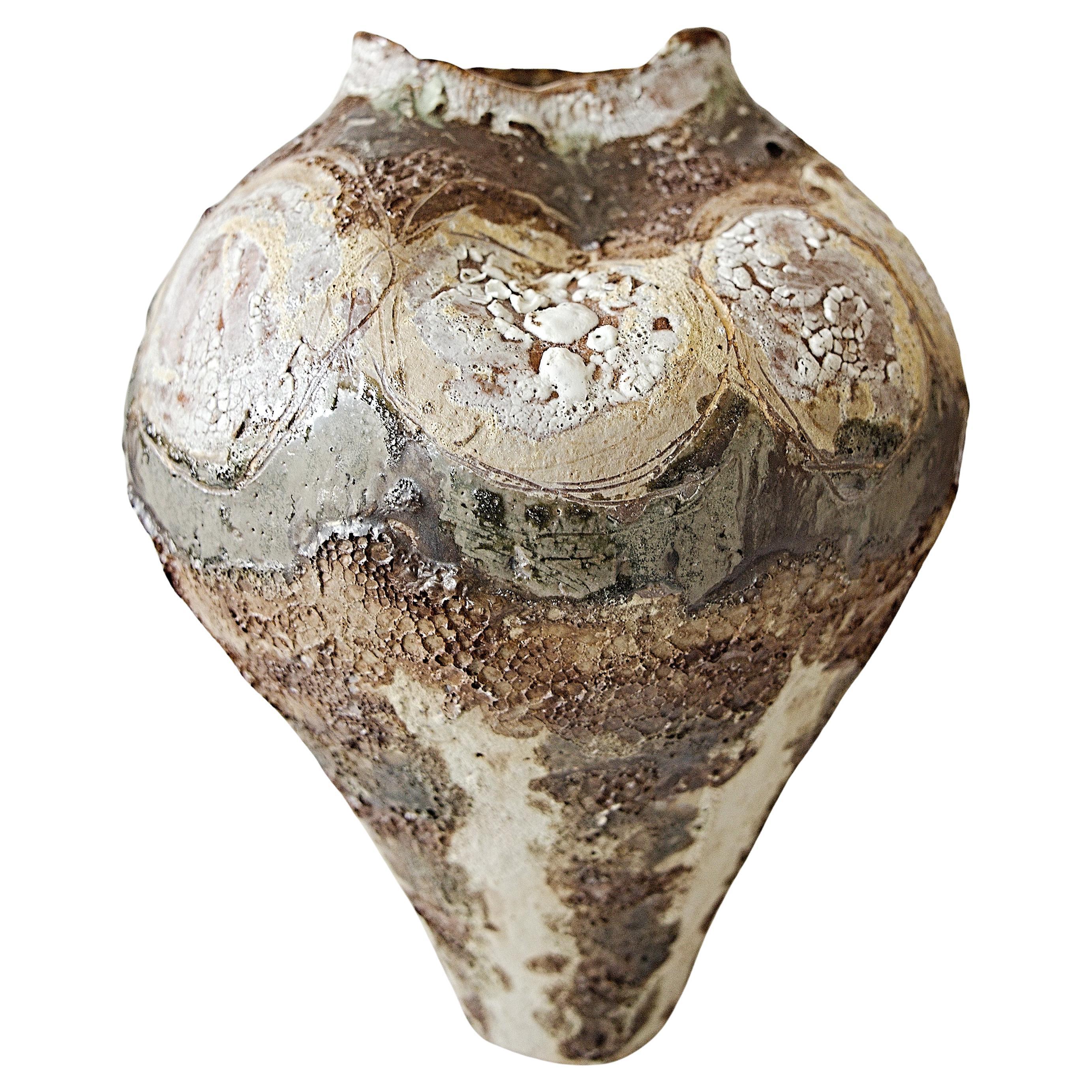 Vaso organico moderno dipinto Hand Made IV