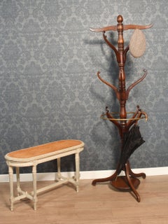 Painted oval window seat