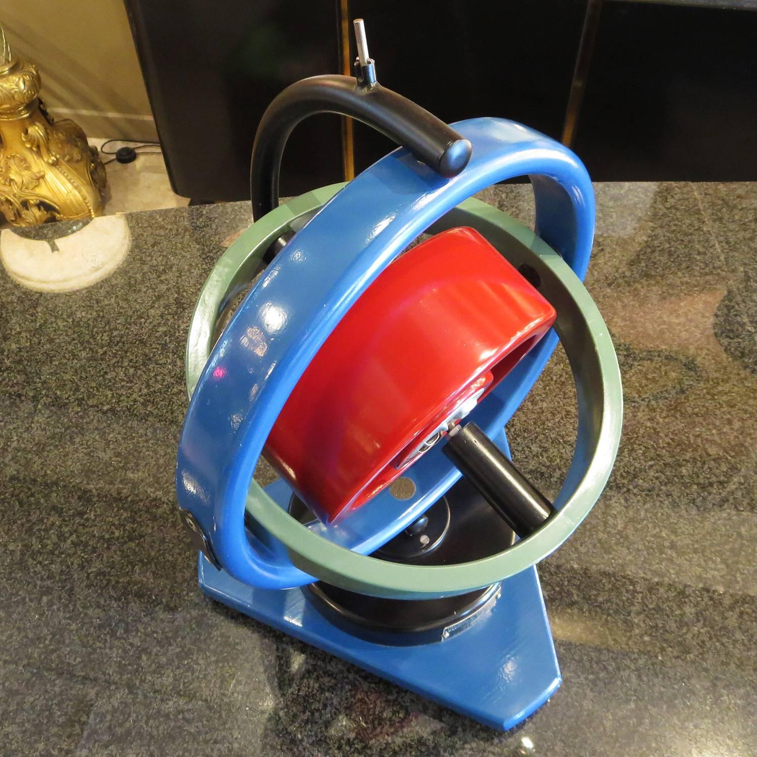 American Painted Oversize Gyroscope Classroom Display Model