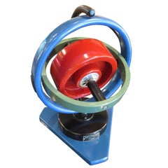 Vintage Painted Oversize Gyroscope Classroom Display Model