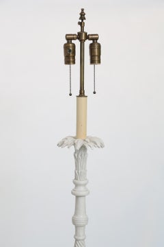 Painted Palm Tree Floor Lamp