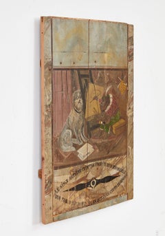 Painted Panel: The Monkey Artist and His Dog