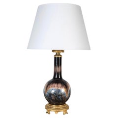 Painted, Parcel Gilt 19th Century Lamps