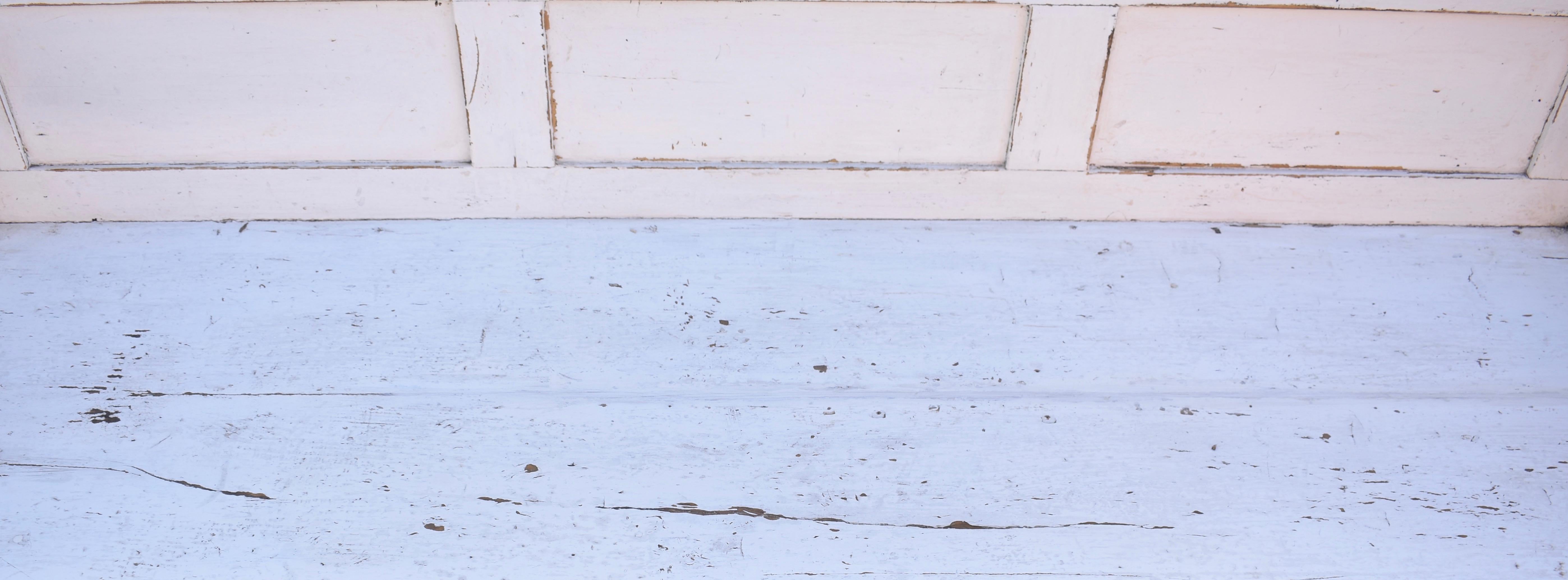 Painted Pine and Oak Bench or Settle For Sale 6
