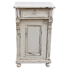Painted Pine and Oak Nightstand